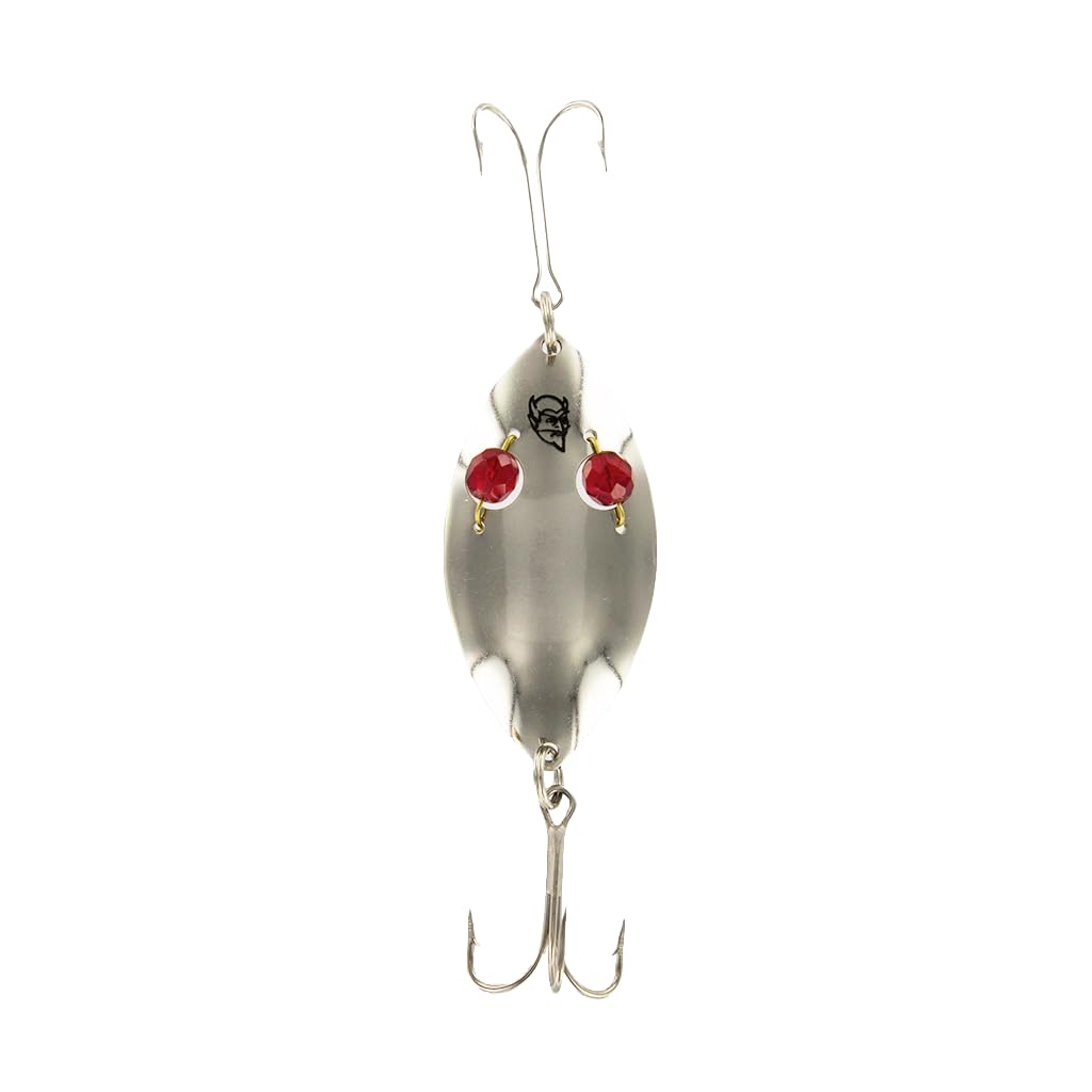Dardevle Red Eye Wiggler nickel back lure, great for pike and bass casting.