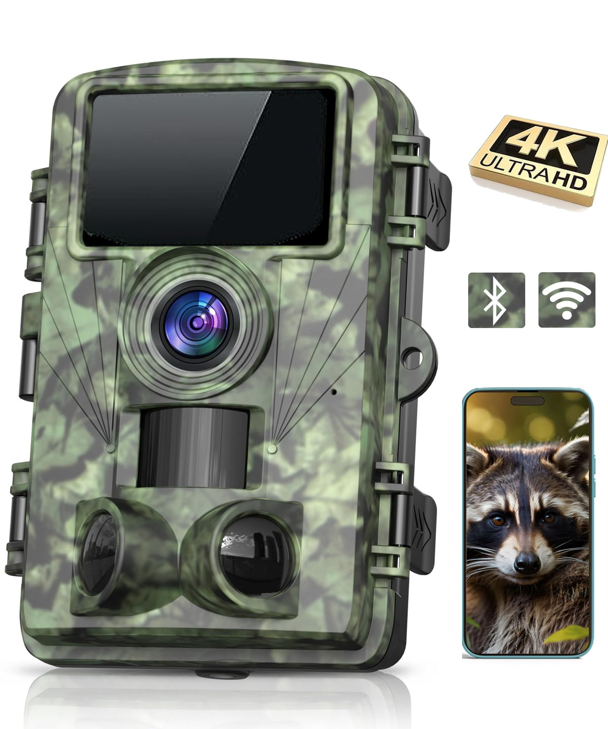 Dargahou trail camera 4K resolution captures detailed wildlife scenes