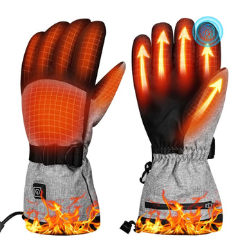 Darivefish heated gloves front view show warmth for skiing or outdoor work