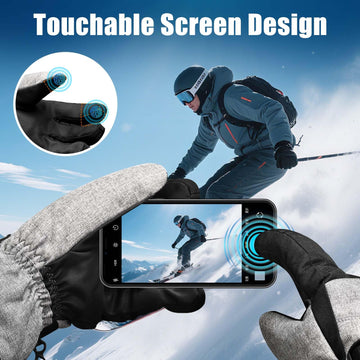 Darivefish heated gloves touchscreen area enables device use without removing gloves