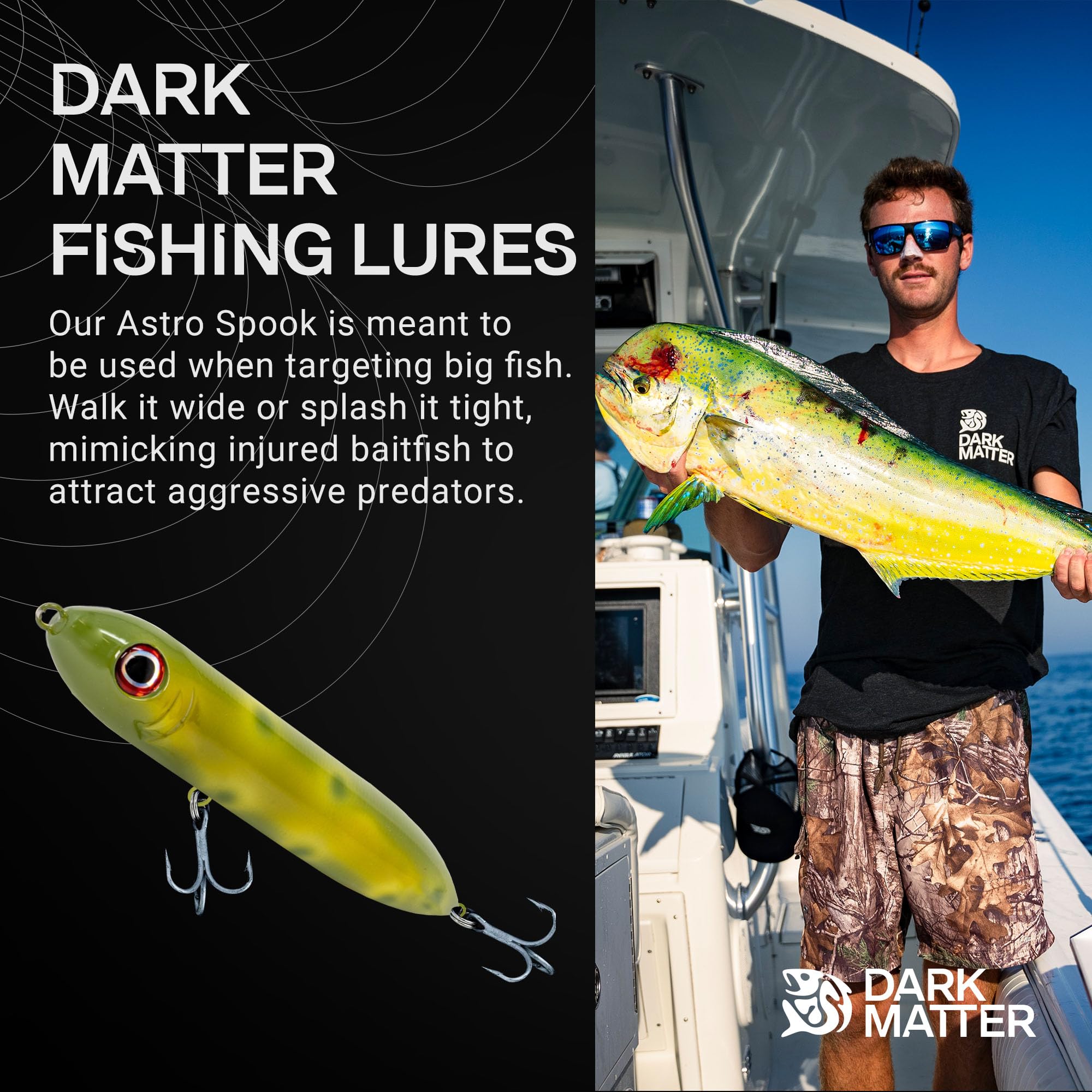 Lure mounted with gear ready for saltwater and freshwater use