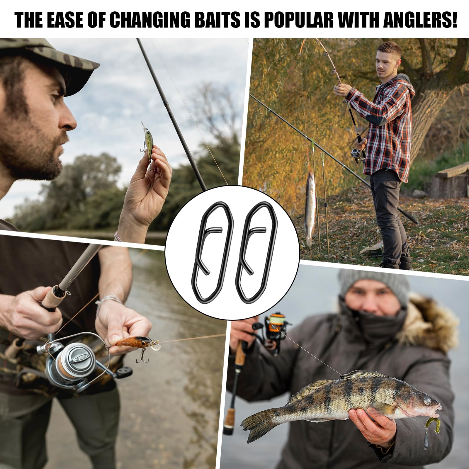 Durable snaps suitable for crankbaits, swimbaits, minnows and more