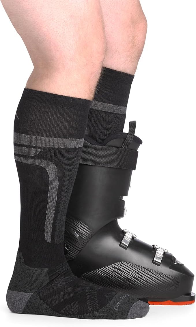 Darn Tough Edge OTC Midweight with padded shin cushions feet for snow comfort