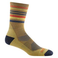 Darn Tough Men's Fastpack Micro Crew Sandstone sock showing breathable knit for hikes