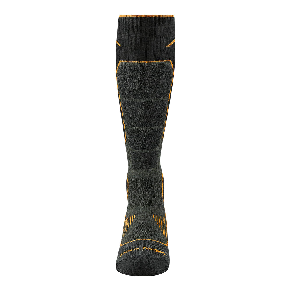 Over-the-calf design provides leg warmth and coverage during long hunting days.