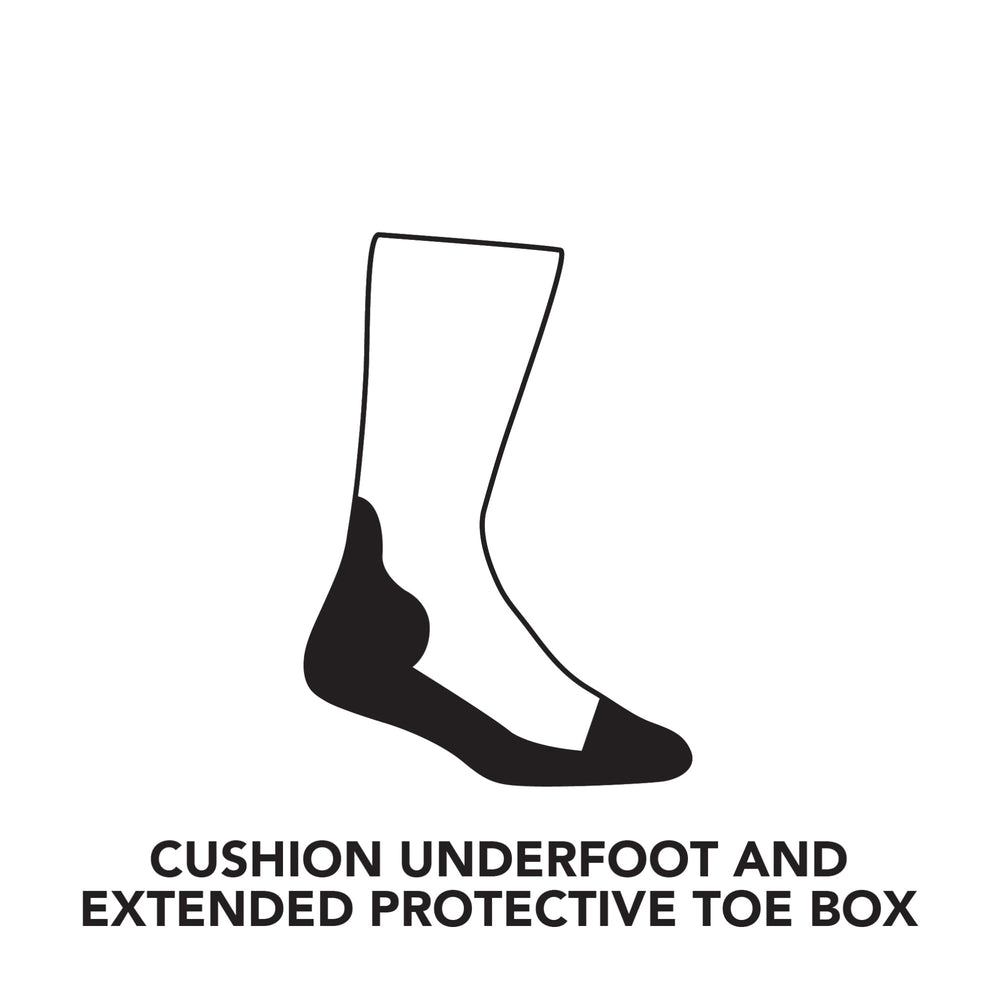 Darn Tough Stanley K boot socks moisture-wicking action keeps feet dry all day
