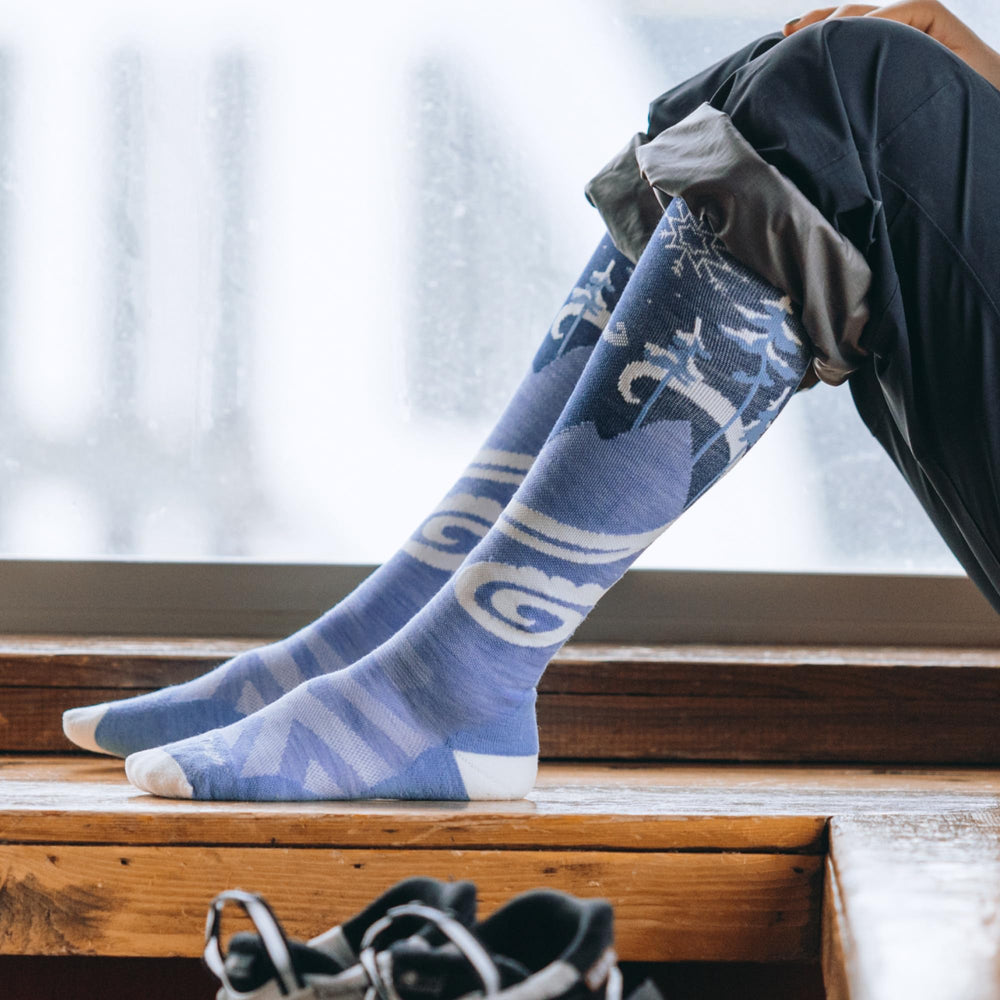 Darn Tough Swirlwind cushioned fit, ideal for long ski sessions