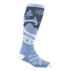 Darn Tough Swirlwind snow sock 8054 Midnight with durable knit for warmth