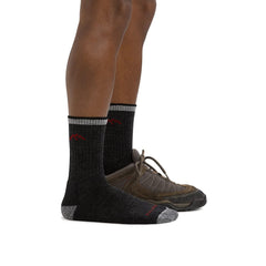Darn Tough Vermont 1466 heel detail highlights reinforced support on rugged trails