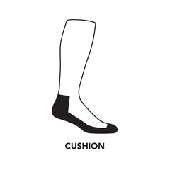 Darn Tough Vermont Aurora OTC Cushion Aqua cuff and ribbing demonstrate secure fit during activity.