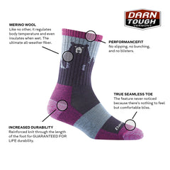 Darn Tough Vermont Bear Town Micro Crew boot-top pair demonstrates versatile outdoor-to-city style