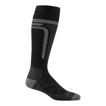 Darn Tough Vermont Edge OTC midweight sock laid flat, highlighting premium merino blend for all-day comfort