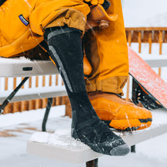 Darn Tough Vermont Edge midweight sock with knee-high boot silhouette for ski or snowboard use