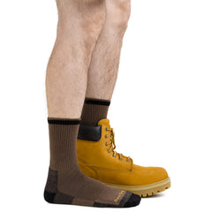 Darn Tough Fred Tuttle Micro Crew midweight cushion in daily wear.