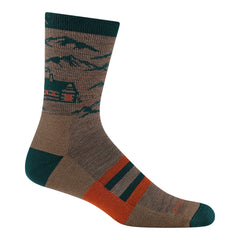Darn Tough Vermont Hike Hut Micro Crew socks, USA-knit, highlights Vermont craftsmanship.