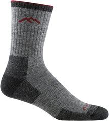 Darn Tough Vermont hiker micro crew sock closeup shows durable merino blend and midweight cushion.