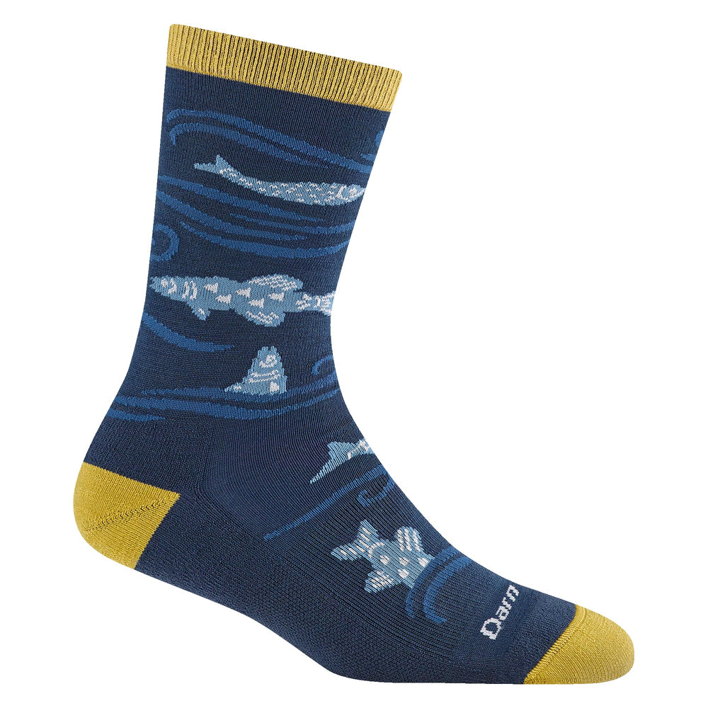 Darn Tough Vermont Homer Crew Deep Water sock with merino cushioning for everyday comfort