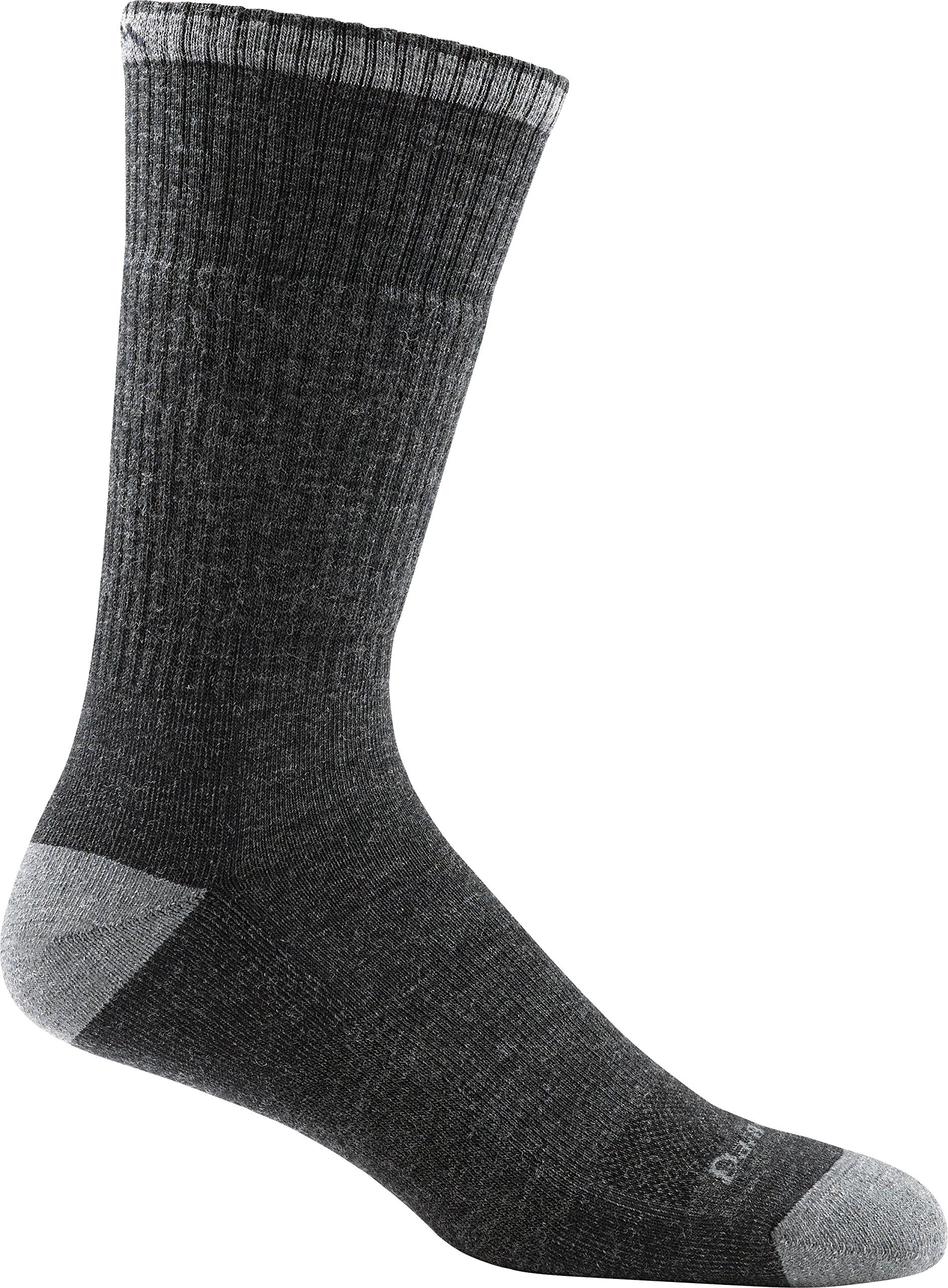Darn Tough Vermont John Henry boot sock cushion in grey-gravel with midweight comfort for all-day wear.
