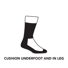 Darn Tough Vermont John Henry sock features true seamless toe for smooth, irritation-free wear.