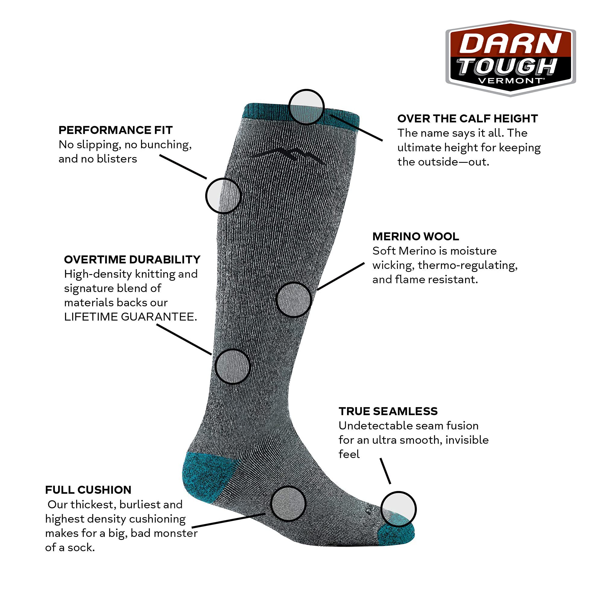 Merino wool blend detail for breathable warmth