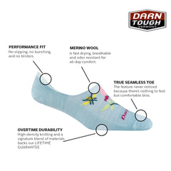 Darn Tough Vermont no show socks for women, in-shoe fit with breathability