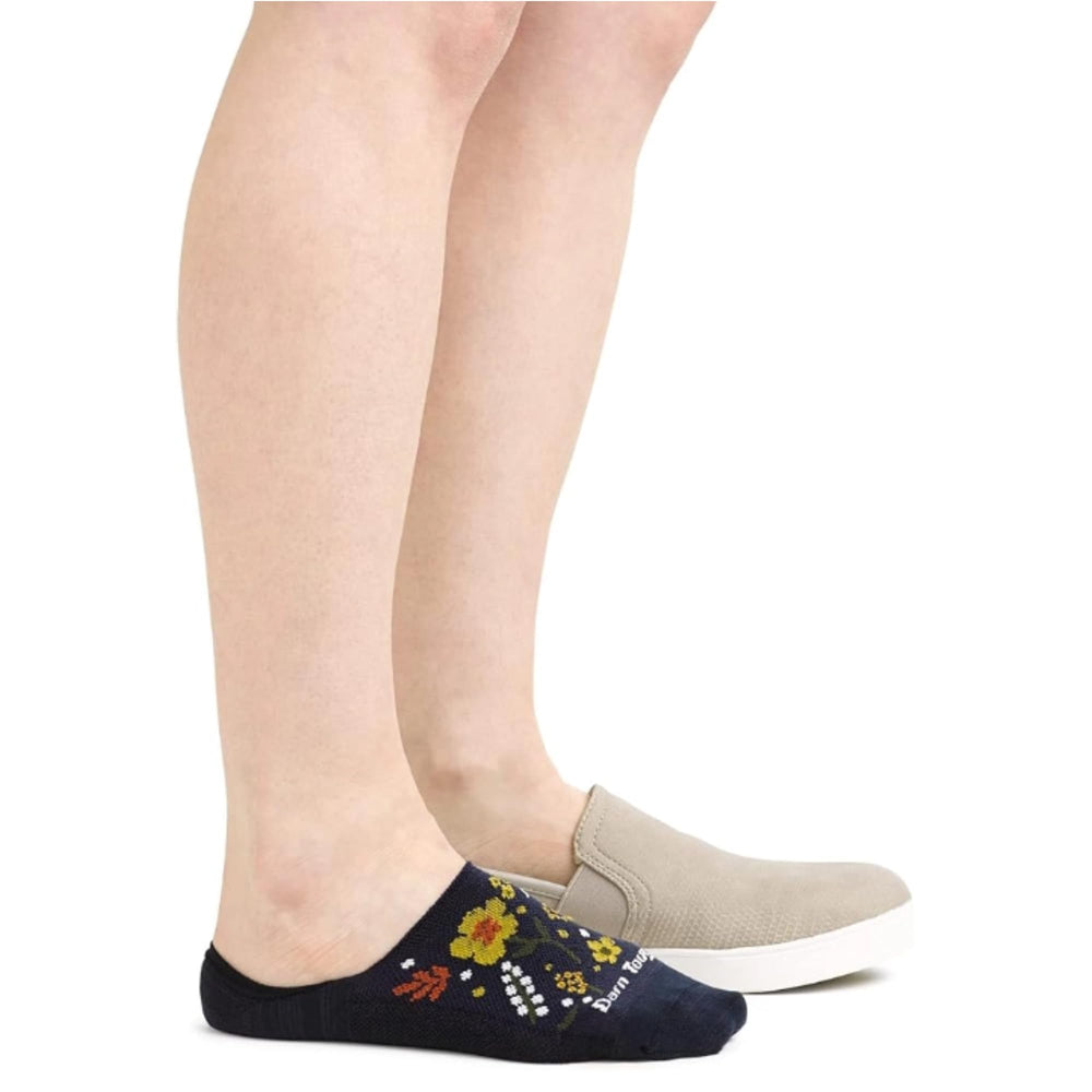 Darn Tough Vermont no show socks, side profile, secure stay-in-place design