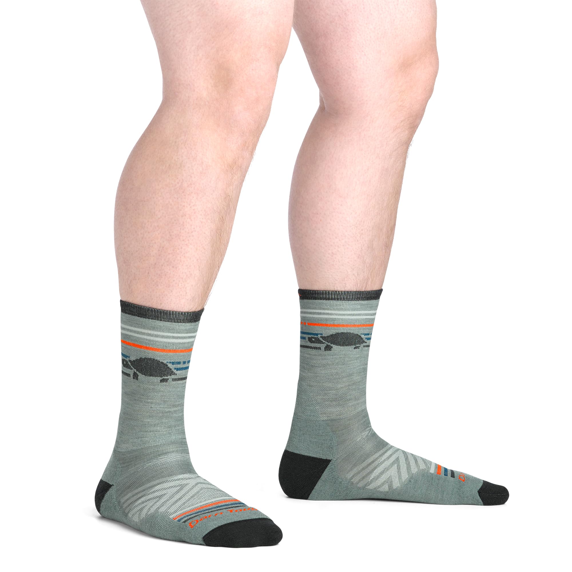 Pacer micro crew seafoam knit close-up focusing on breathable, seamless design.