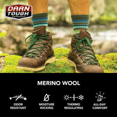 Darn Tough Vermont Spur Boot Hickory XL calf-height view emphasizing secure fit