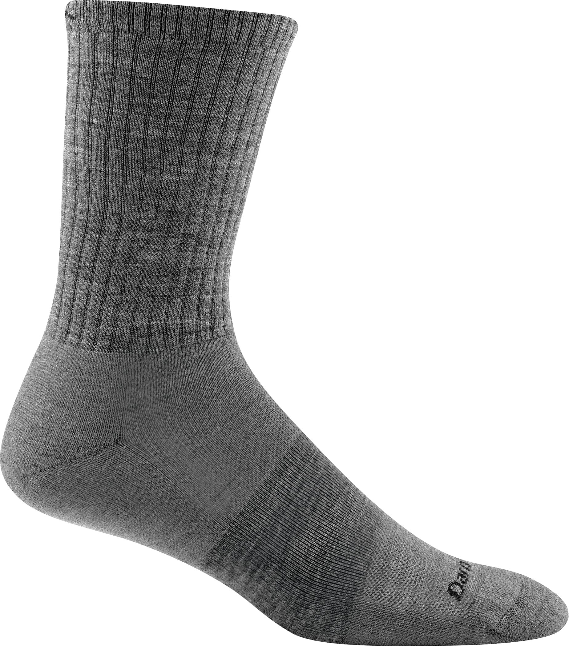 Darn Tough Vermont Standard Light Cushion Crew Socks on foot for all-day comfort