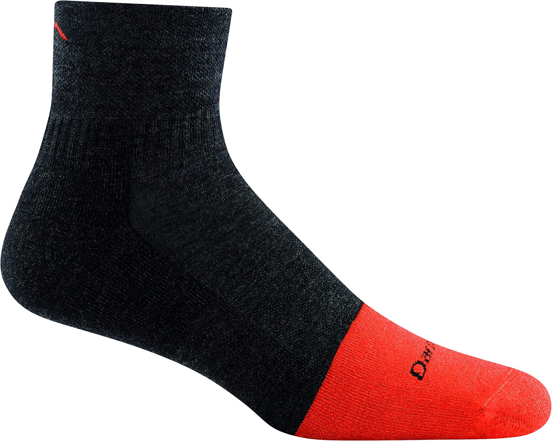 Darn Tough Vermont Steely Work Sock grey-graphite closeup shows durable knit and midweight cushioning