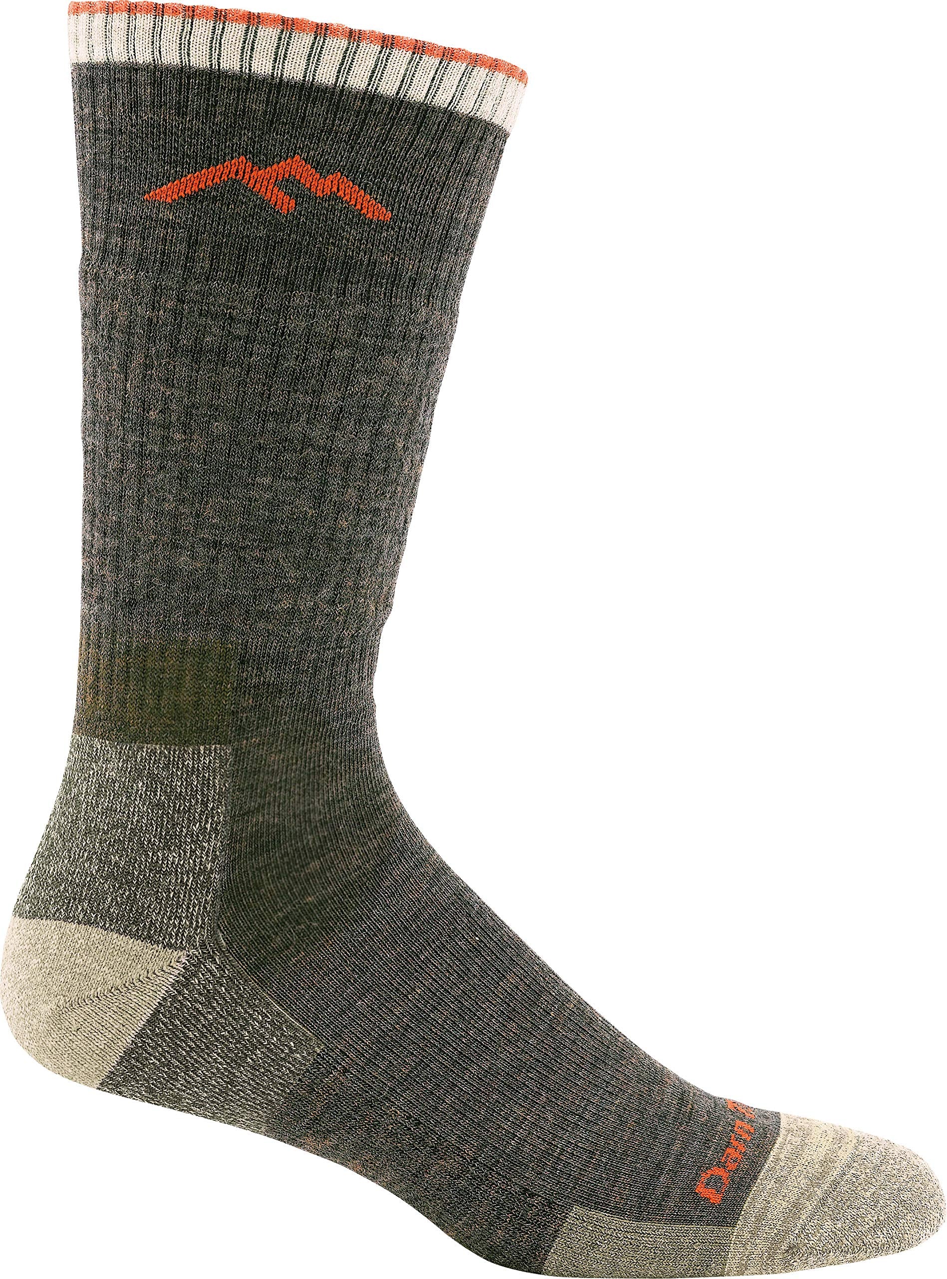 Darn Tough Vermont Style 1403 men’s hiker sock side view highlights mid-calf height for extra warmth