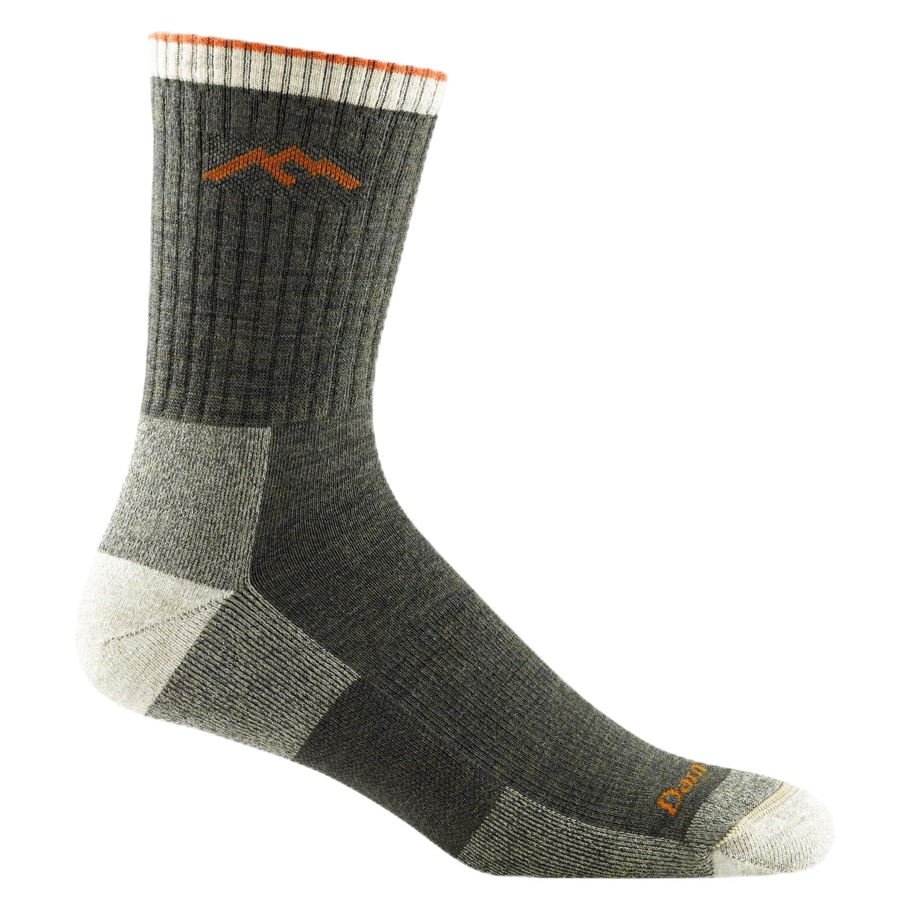 Darn Tough Vermont Style 1466 men's hiker sock closeup shows merino knit for moisture management