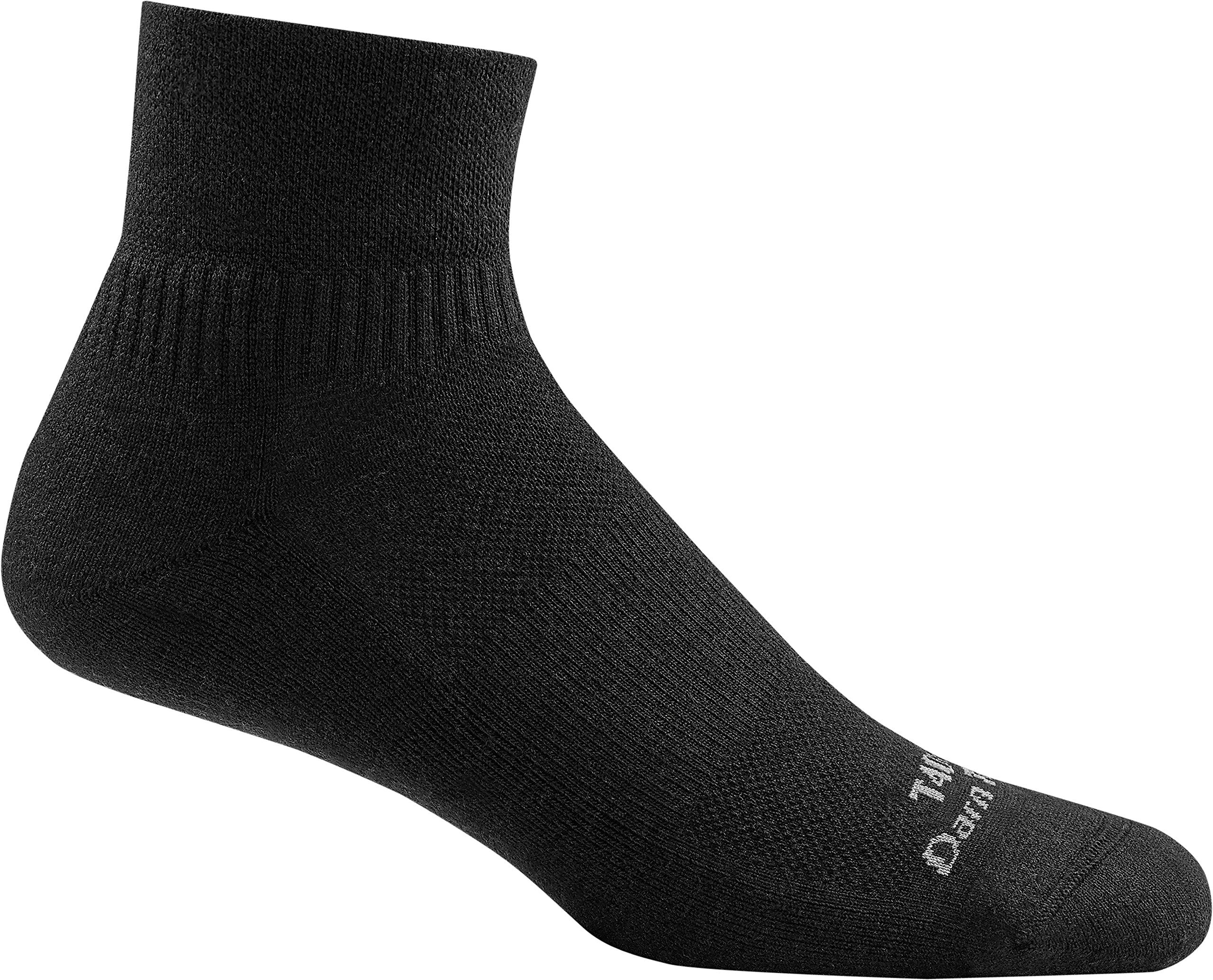 Darn Tough Vermont Tactical Quarter Light Socks close-up knit highlighting durability and comfort.