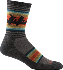 Darn Tough Vermont Willoughby sock taupe packshot showing cushion.