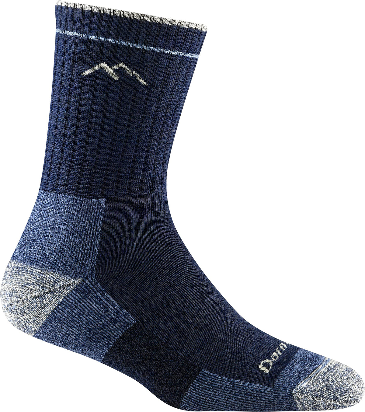 Darn Tough Vermont Women's Hiker Micro Crew Midweight Cushion front view offers all-weather trail comfort.
