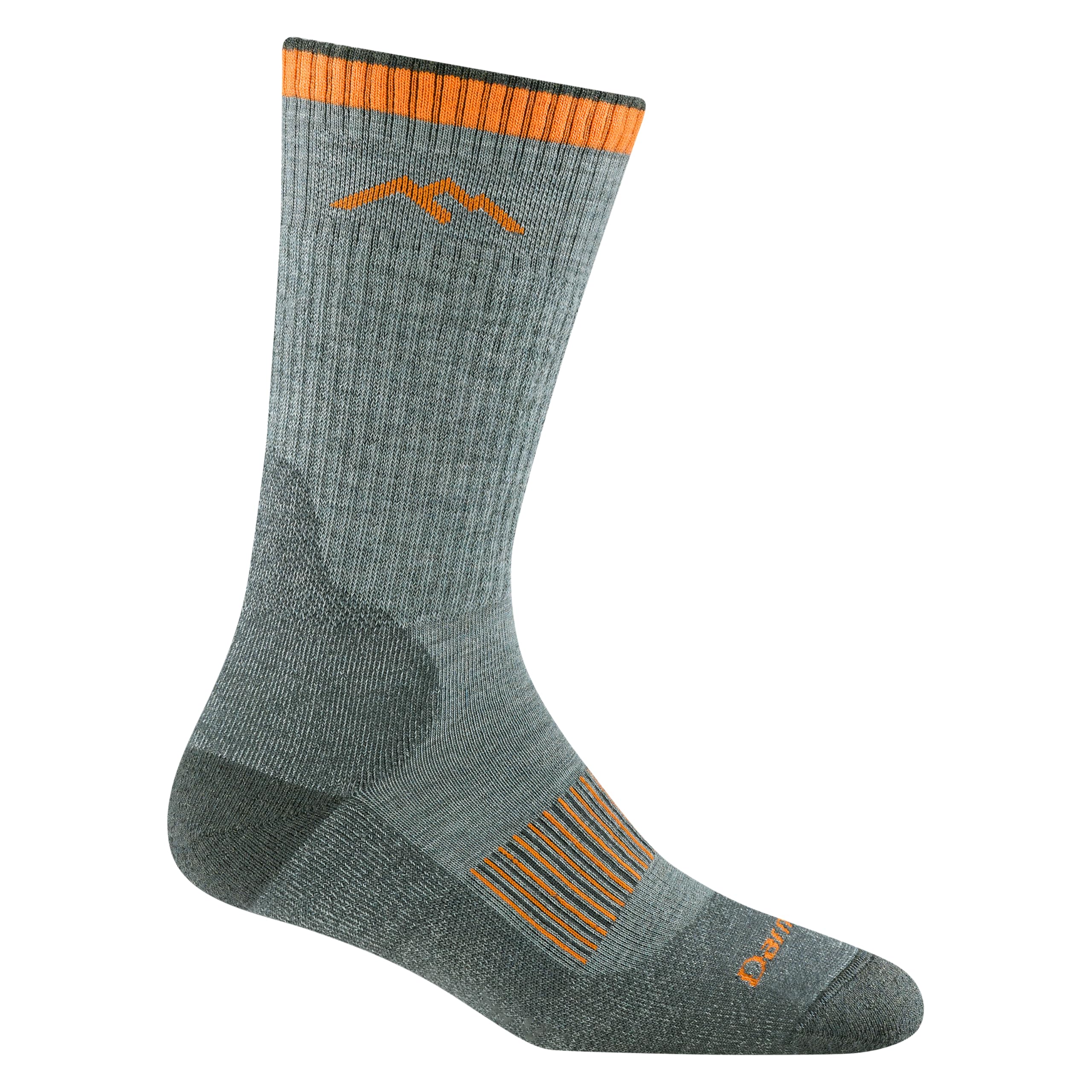 Darn Tough Vermont women's hunting sock in Seafoam seen on a foot, breathable merino for all-day comfort.