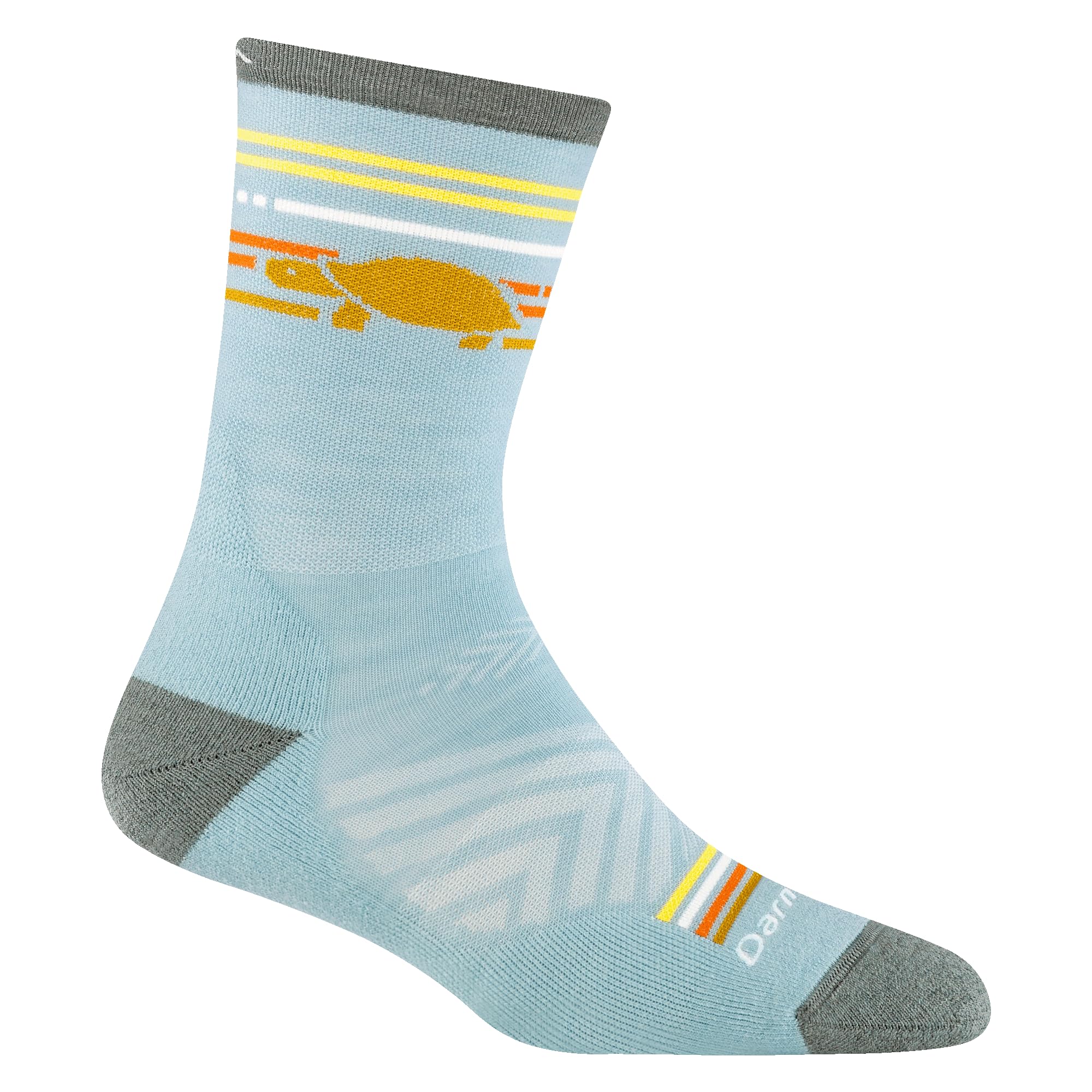 Darn Tough Vermont Glacier knit-detail sock with durable construction.