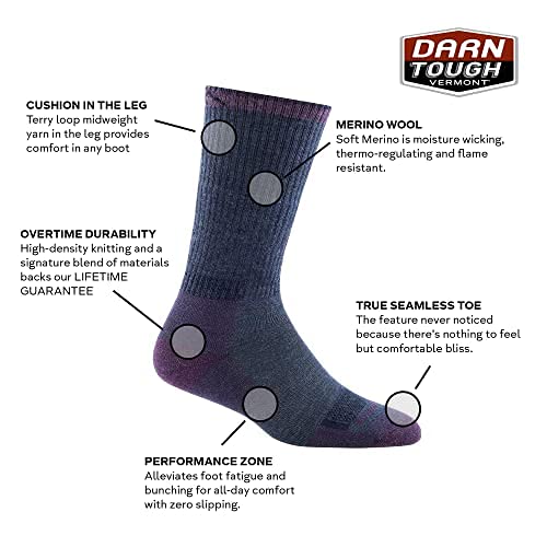 Darn Tough Vermont RTR mid-calf height for warmth and protection