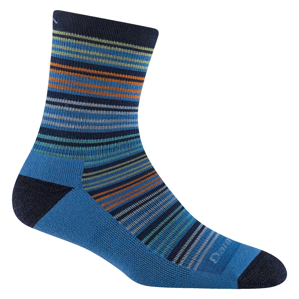 Darn Tough Vermont Zebra Canyon micro-crew socks—front view, lightweight cushioning for hiking