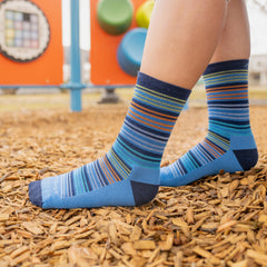 Darn Tough Vermont Zebra Canyon socks—side view, moisture-wicking Merino for all-day breathability