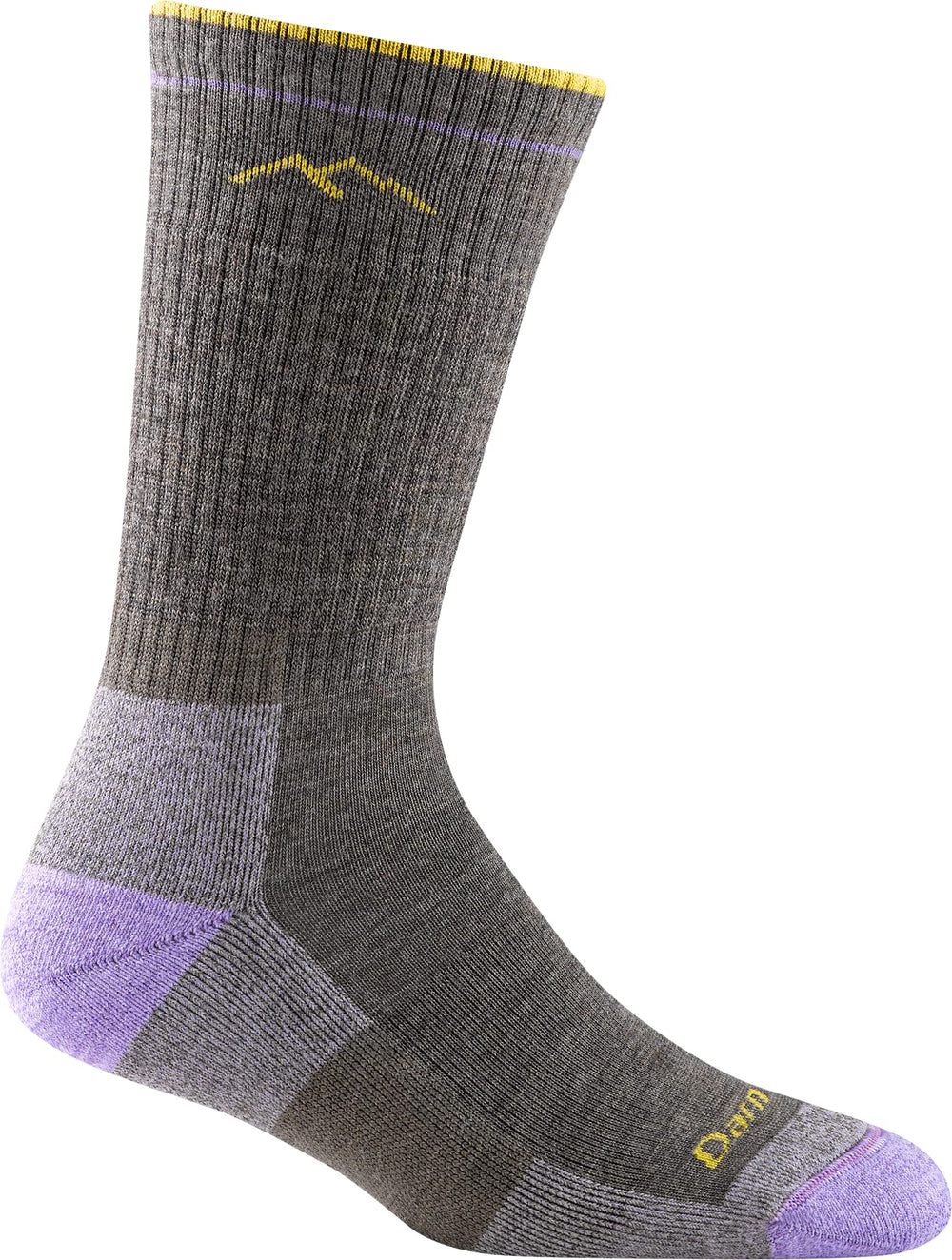 Darn Tough Vermont 1907 taupe sock close-up knit texture for all-day comfort.