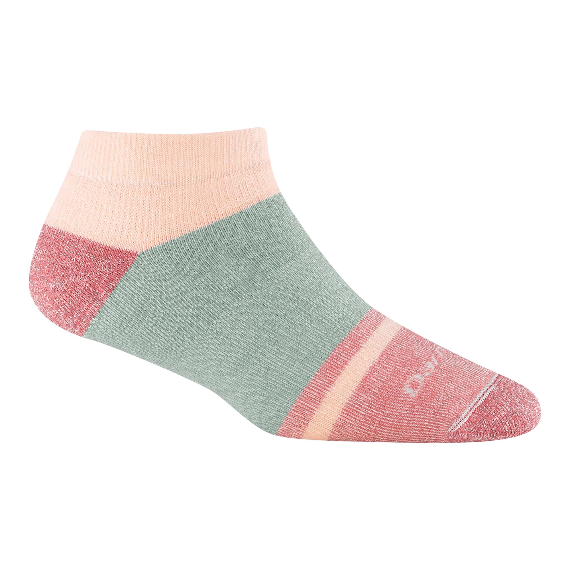 Darn Tough Vermont Home Base no-show sock in honeydew with heavyweight cushioning for cozy at-home comfort.