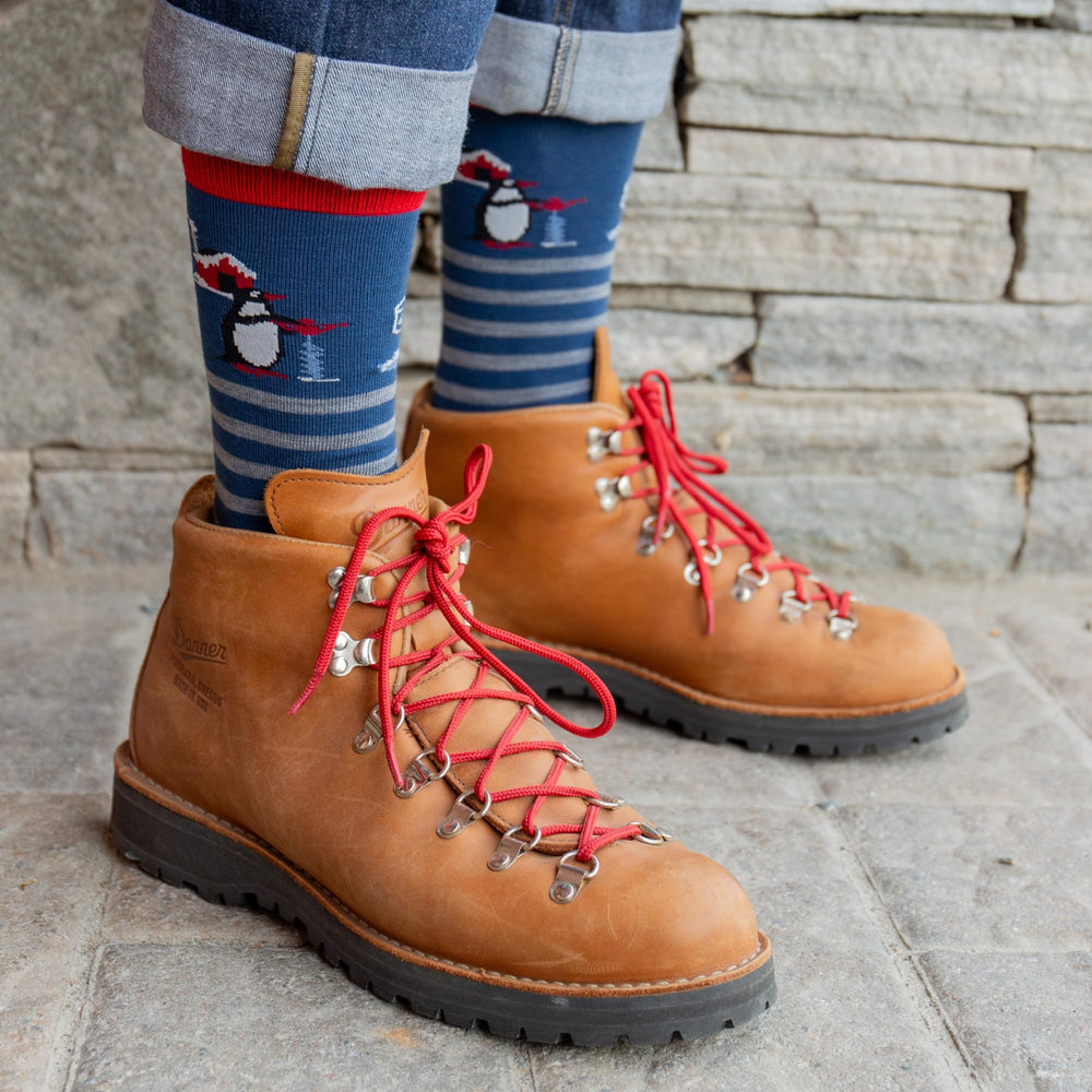 Darn Tough Wild Life merino-wool-blend knit provides breathable warmth.