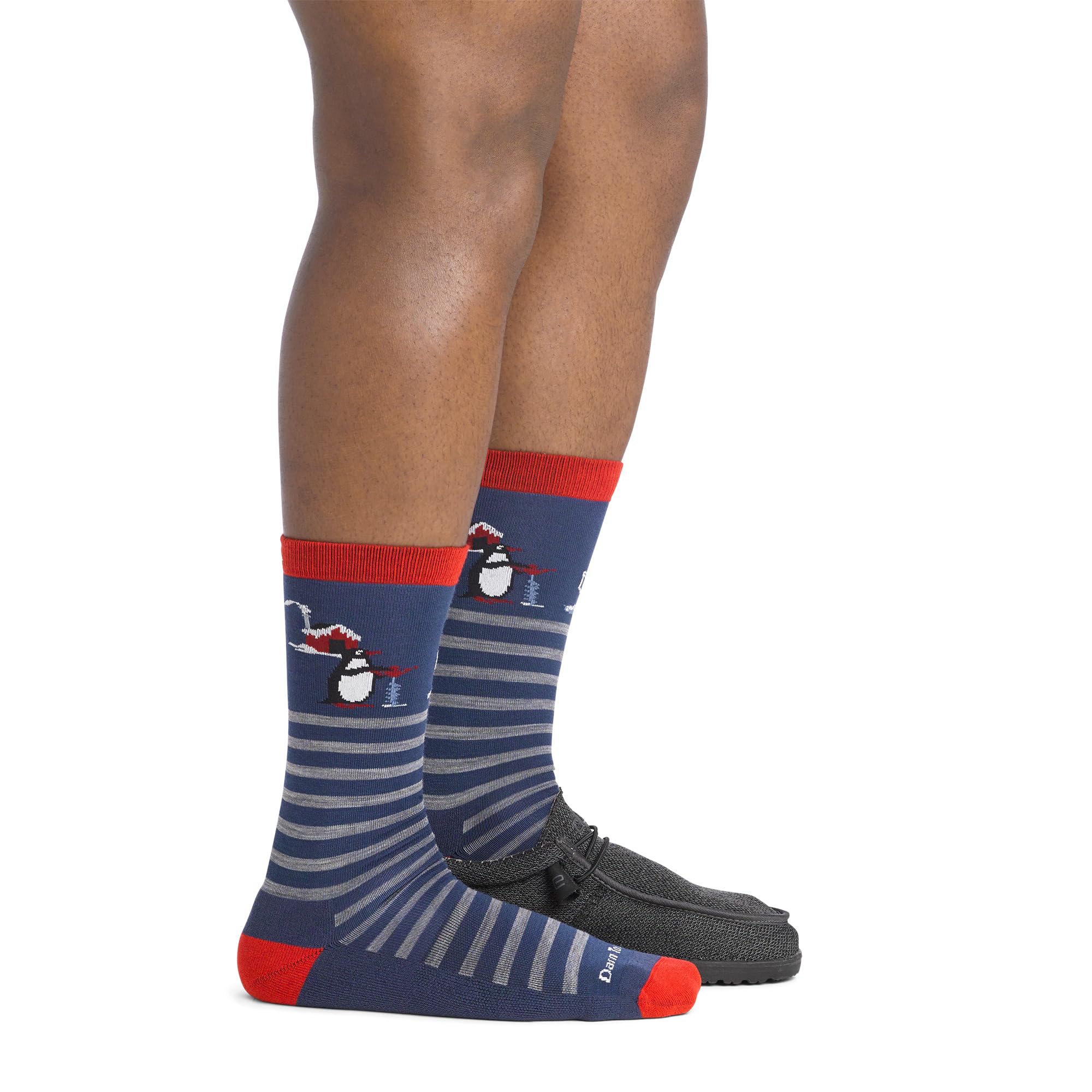 Darn Tough Wild Life crew sock performance-fit detail for athletic workouts.