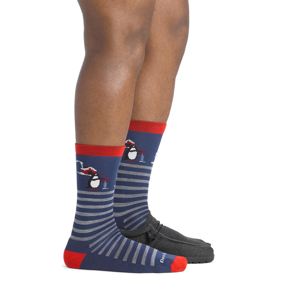 Darn Tough Wild Life crew sock performance-fit detail for athletic workouts.