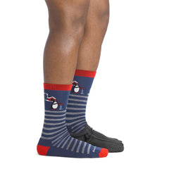 Darn Tough Wild Life crew sock performance-fit detail for athletic workouts.