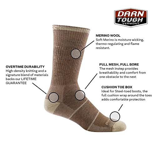 Darn Tough William Jarvis Boot Midweight with Seamless Toe delivers an ultra-smooth feel.