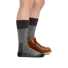 Darn Tough Women's Scout Plum seamless construction for smooth underfoot feel