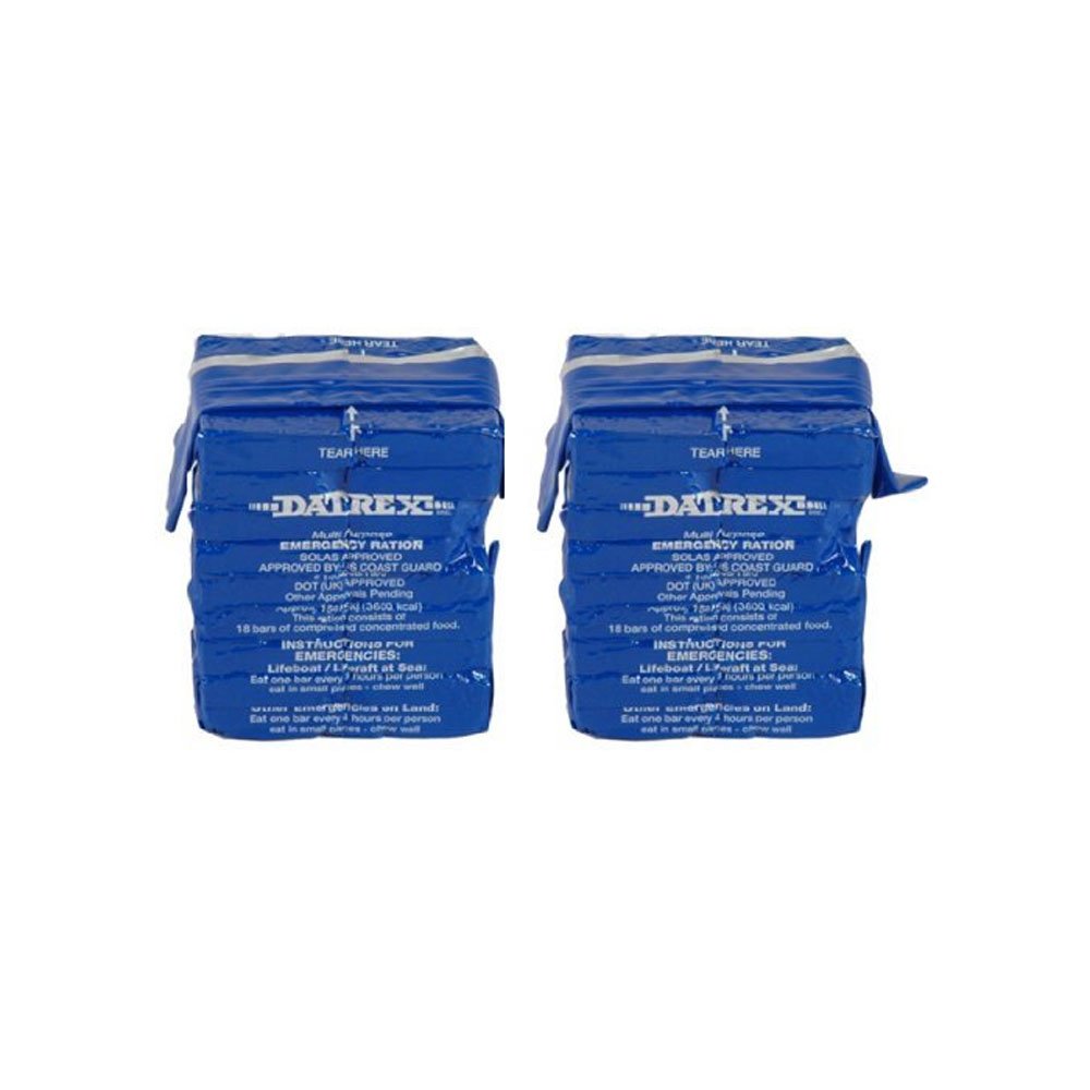 Datrex 3600-calorie emergency bar pack provides high-energy, ready-to-eat nutrition for disaster kits.
