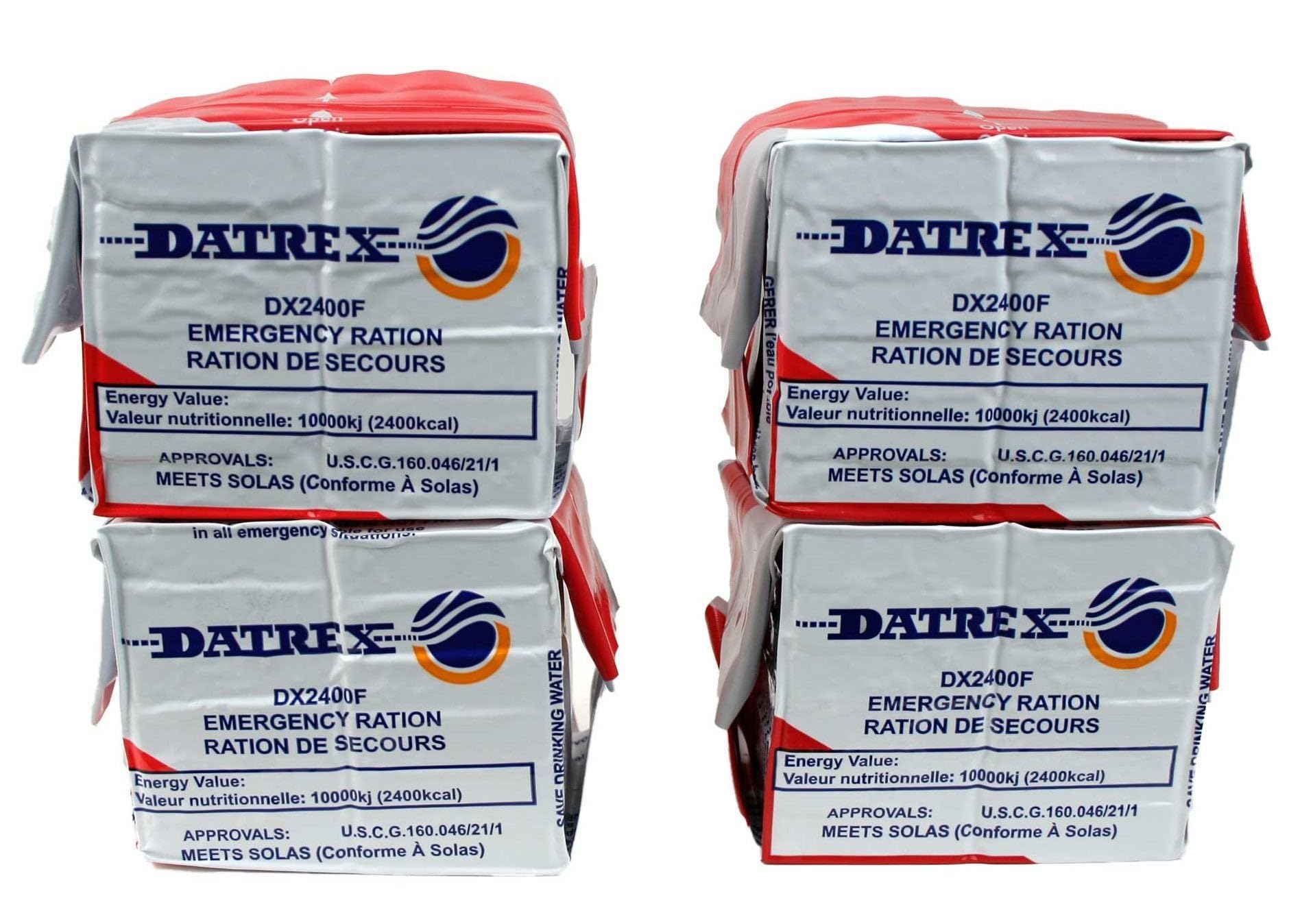 Datrex emergency survival 2400-calorie bars pack ready-to-eat energy for disaster kits
